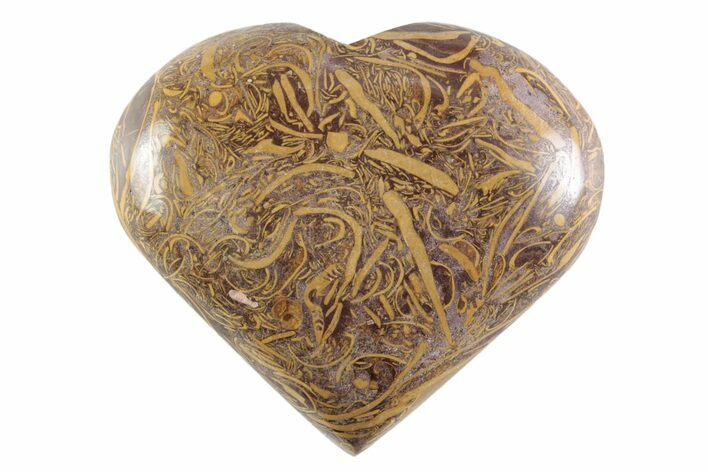 Polished Miriam Jasper Heart - India #365897